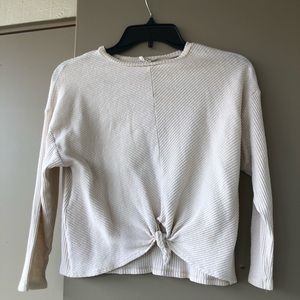 SOLD!! Zara Girls Cream Long Sleeve